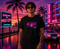 T-shirt Vice City Sunset Vibes - GTA Edition